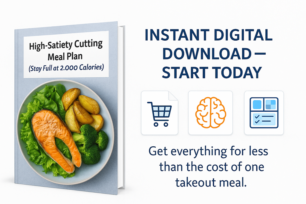 High-Satiety Cutting Meal Plan (Stay Full at 2,000 Calories)